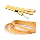 Готовый акустический кабель Van den Hul The CS-122 Hybrid 2х2,5м с разъемами "лопатка". Цвет: кремовый