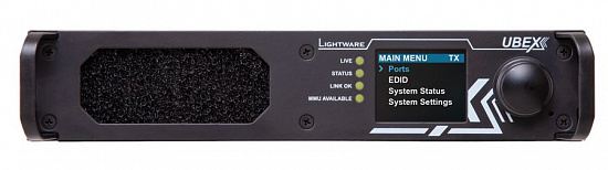 Двухканальный передатчик или приемник системы AV over IP Lightware UBEX-Pro20-HDMI-R100 2xMM-QUAD