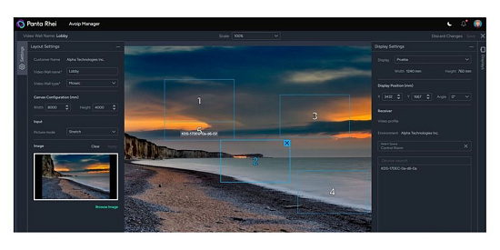 Платформа управления приборами Kramer AVoIP Manager Платформа управления приборами Kramer AVoIP Manager