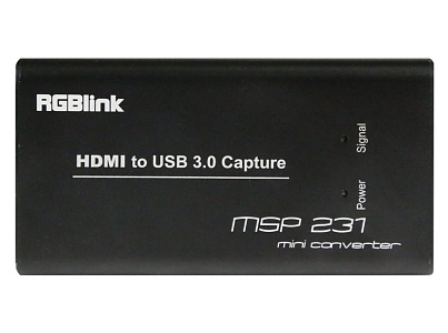 Устройство захвата видео сигнала RGBlink MSP231, HDMI в USB 3.0