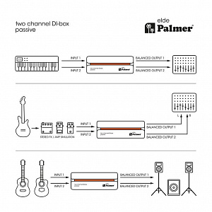 Пассивный 2-канальный ди-бокс Palmer RIVER elde