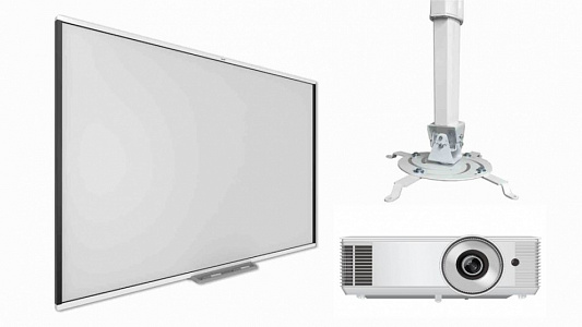 Интерактивная доска SBM787V с проектором EXD203STW и креплением DSM-14kw Интерактивная доска SBM787V с проектором EXD203STW и креплением DSM-14kw