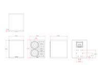 Мониторные акустические системы Miller & Kreisel® S150. Левый/Центр. Цвет: Матовый черный