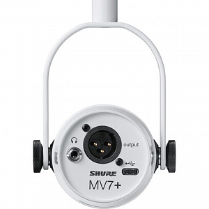 Цифровой динамический микрофон Shure MV7+-W Цифровой динамический микрофон Shure MV7+-W
