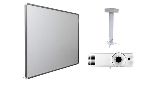 Интерактивная доска Exell EWB7740 с проектором EXD101W и креплением DSM-14Kw Интерактивная доска Exell EWB7740 с проектором EXD101W и креплением DSM-14Kw