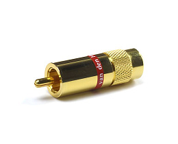 Разъем RCA Van den Hul C-9.0 Цвет золотой. Красная маркировка