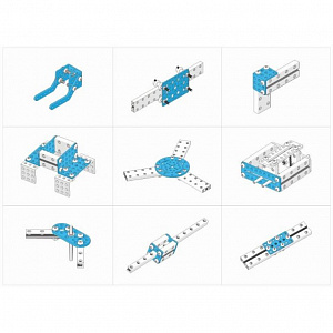 Ресурсный набор Bracket Robot Pack-Blue