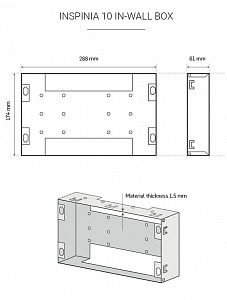 Монтажная коробка ASTRUM для Inspinia SQ 10"