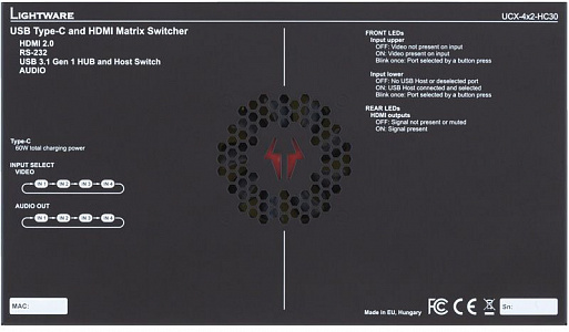 Матричный коммутатор Lightware UCX-4x2-HC30