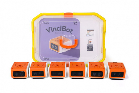 Комплект программируемых роботов VinciBot Classroom Set с карточками заданий