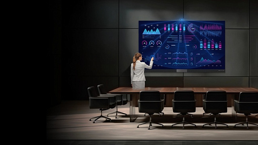 Светодиодный экран QSTECH 165" FHD 16519, 3.690x2.183 (интерактивный) Светодиодный экран QSTECH 165" FHD 16519, 3.690x2.183 (интерактивный)