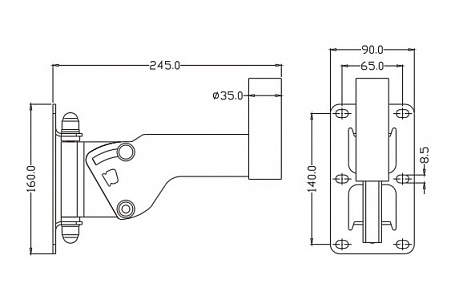 Универсальное настенное крепление  для акустических  систем FDB Audio WMB35-S