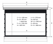Kauber Blue Label Tensioned BT Cinema 131" 16:9 163x290 см. дроп 40 см. Peak Contrast S