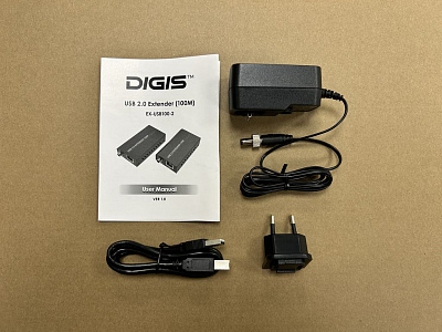 Комплект передатчик-усилитель и приемник USB сигнала по витой паре Digis EX-USB100-2 Комплект передатчик-усилитель и приемник USB сигнала по витой паре Digis EX-USB100-2